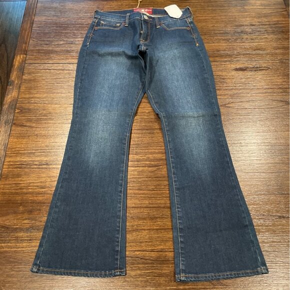 NWT Defective (BROKEN ZIPPER) Lucky Brand Sz 6/28 Ankle Sofia Boot Jean 30"L - Picture 1 of 10